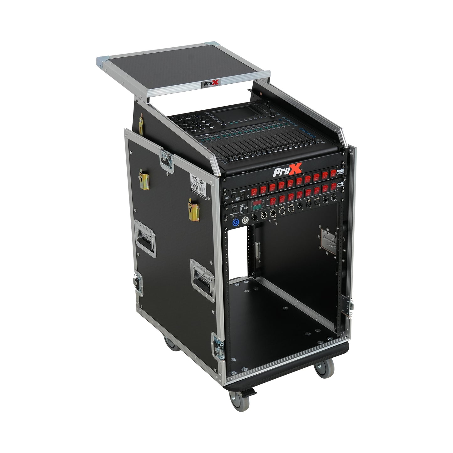 ProX T-16MRSS13ULT Universal Rack Mount Mixer Flight Case