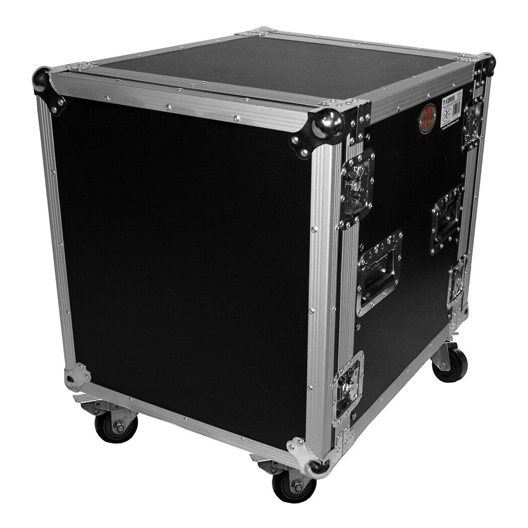 ProX T-12RSS 12U Space Amp Rack Mount ATA Flight Case 19" Depth w Casters