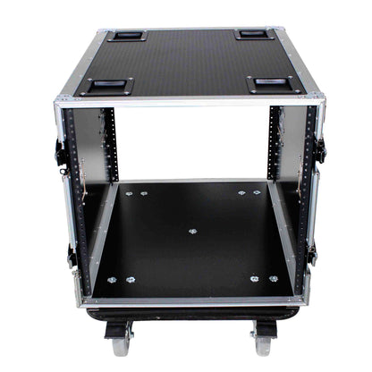 ProX T-10RSS24 10U Rack Mount Flight Case With Casters