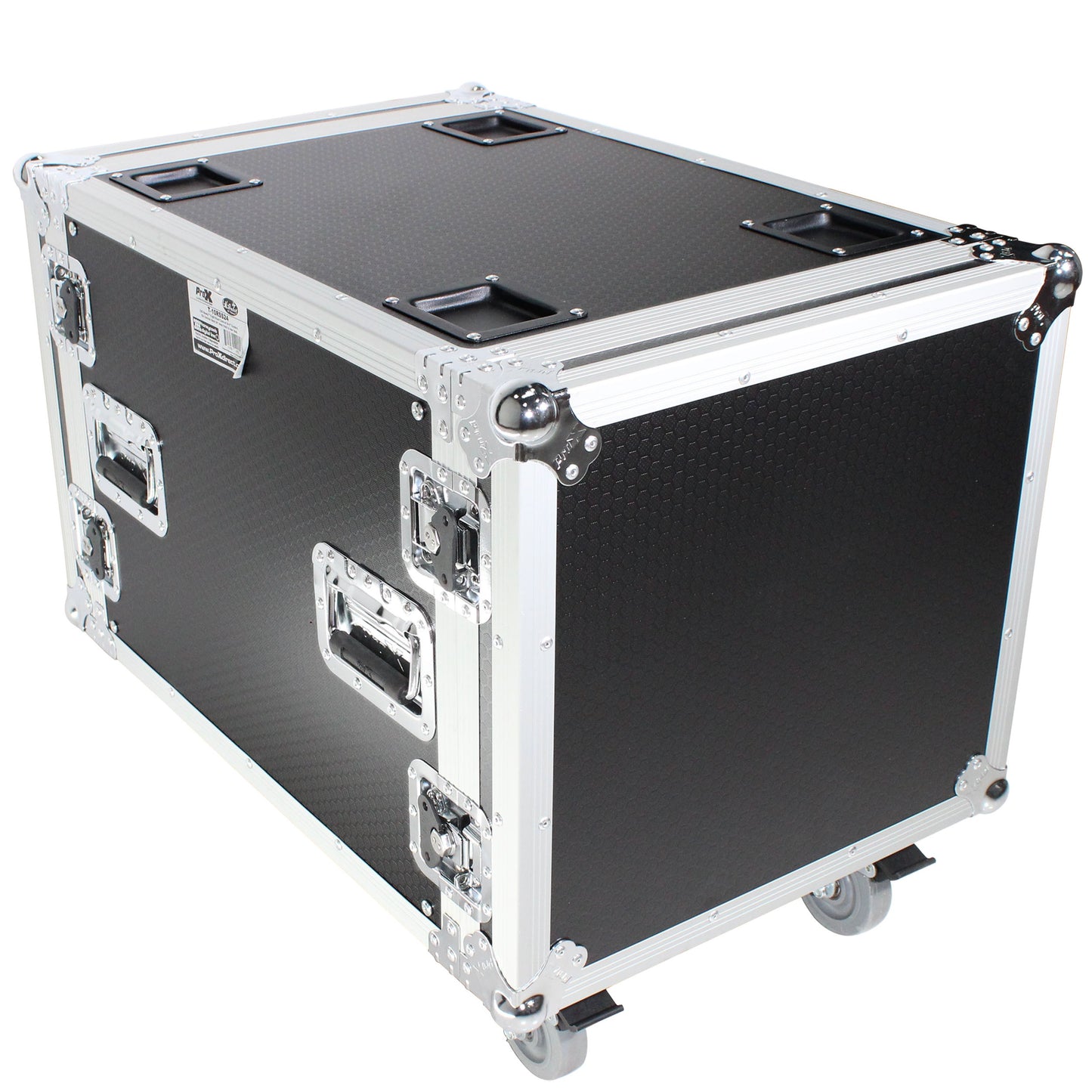 ProX T-10RSS24 10U Rack Mount Flight Case With Casters