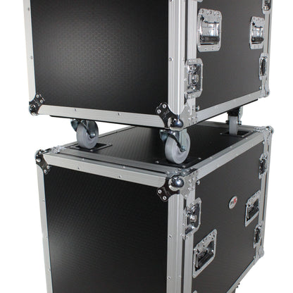 ProX T-10RSS24 10U Rack Mount Flight Case With Casters