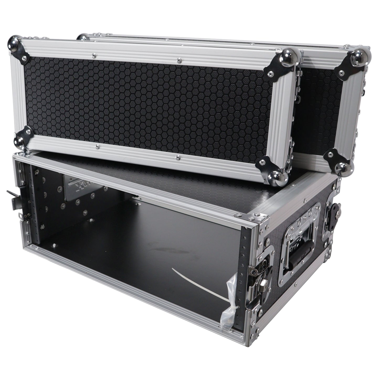 ProX Deluxe Effects Rack Case 4U Portable Flight Rack With Handle | 14 in