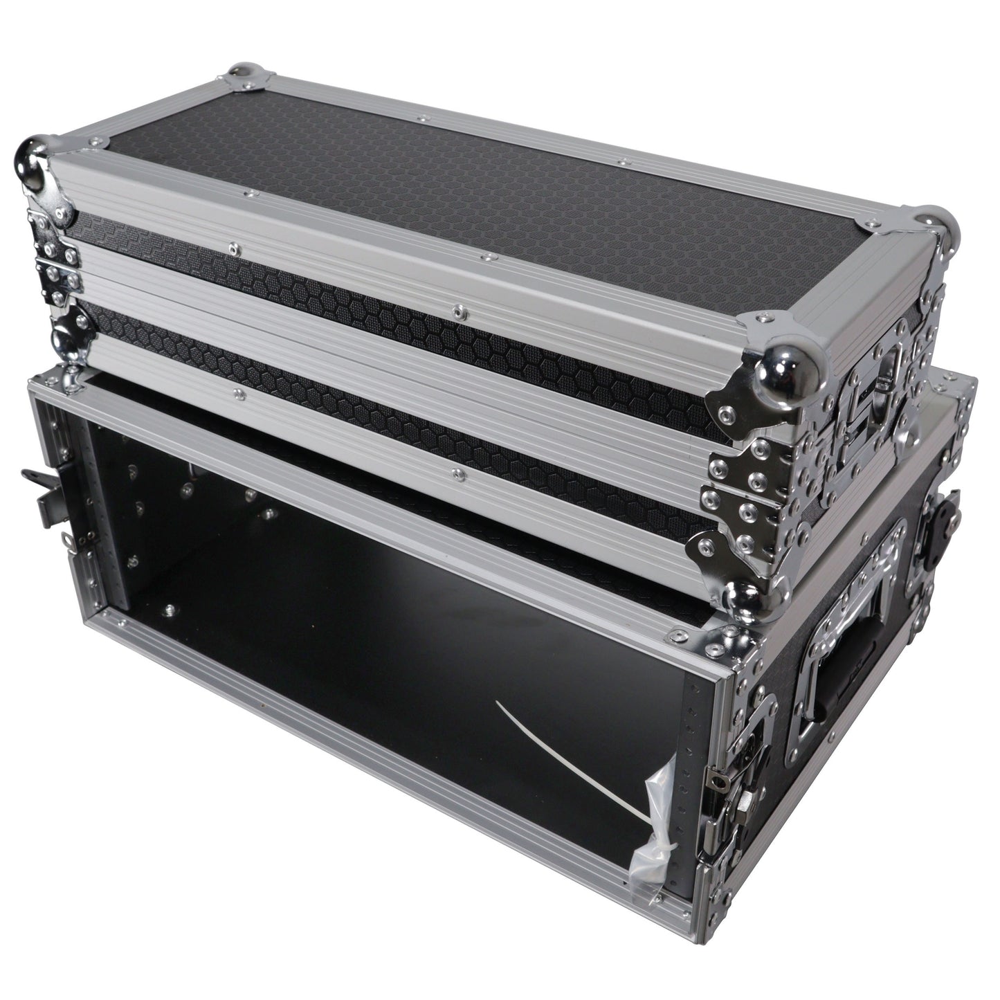 ProX Deluxe Effects Rack Case 4U Portable Flight Rack With Handle | 14 in