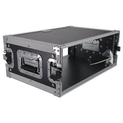 ProX Deluxe Effects Rack Case 4U Portable Flight Rack With Handle | 14 in