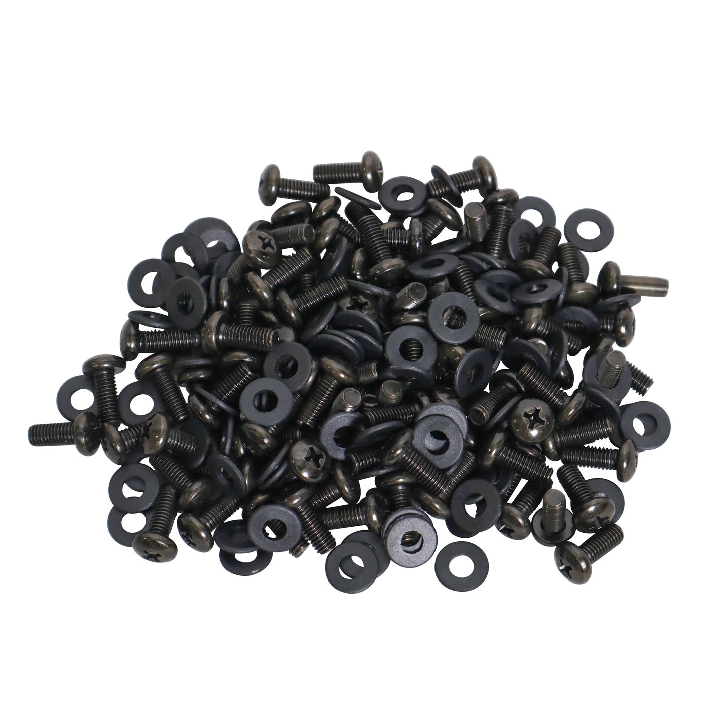 ProX X-100RS 10-32 Rack Screws With Black Nylon Washers 100-Pack