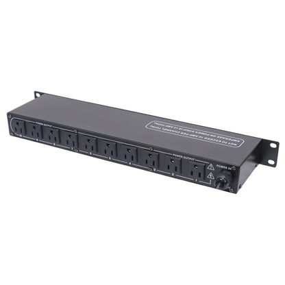 ProX X-PC10USB 10-Outlet Rack Power Strip With LED Switches