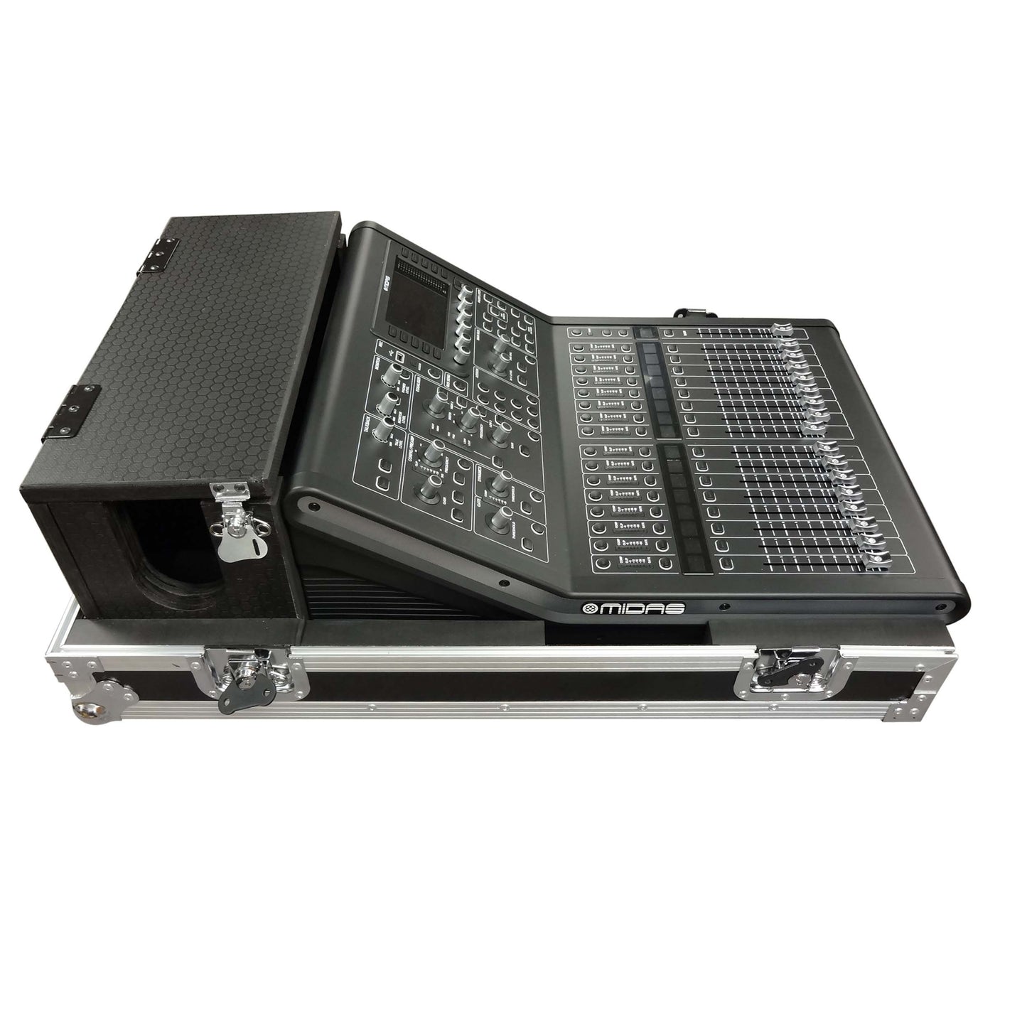 ProX ATA Flight Case for Midas M32R Console Road Case | With Doghouse | With Casters
