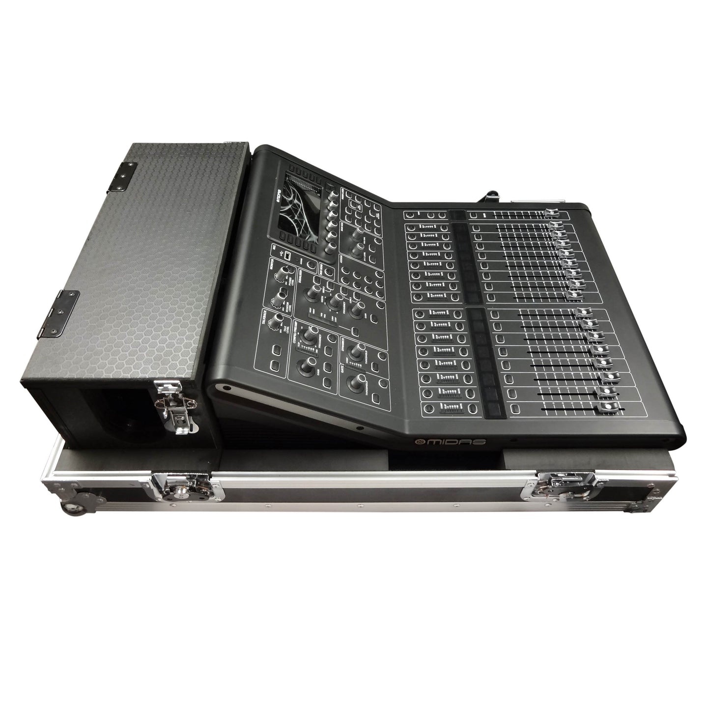 ProX ATA Flight Case for Midas M32R Console Road Case | With Doghouse | With Casters