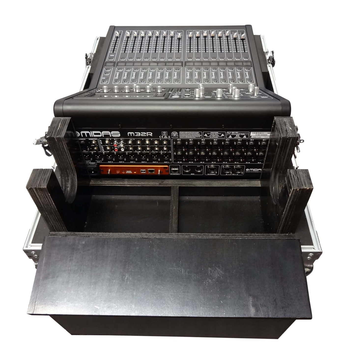 ProX ATA Flight Case for Midas M32R Console Road Case | With Doghouse | With Casters
