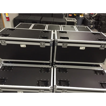 ProX Utility Trunk Storage Case ATA Road Case With Foam | Large (21.5 in x 44 in x 21 in) | Recessed Spring-Loaded | 4" Casters (2 Locking)