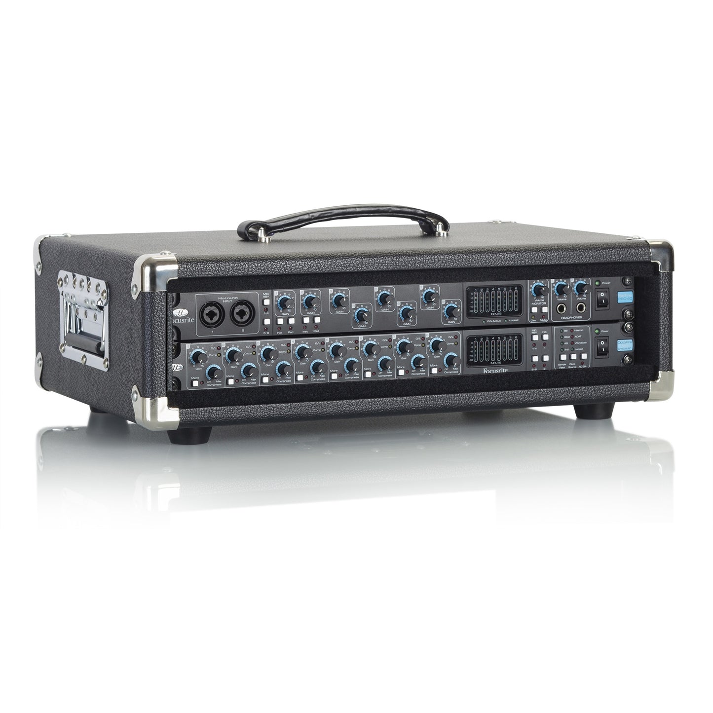 Gator GR-RETRORACK-2BK Vintage Amp Vibe Rack Case 2U | Black