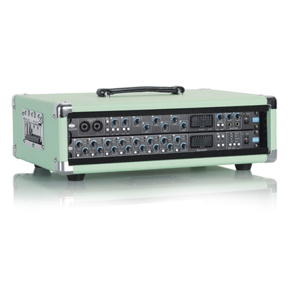 Gator GR-RETRORACK-2SG Vintage Amp Vibe Rack Case 2U | Seafoam Green