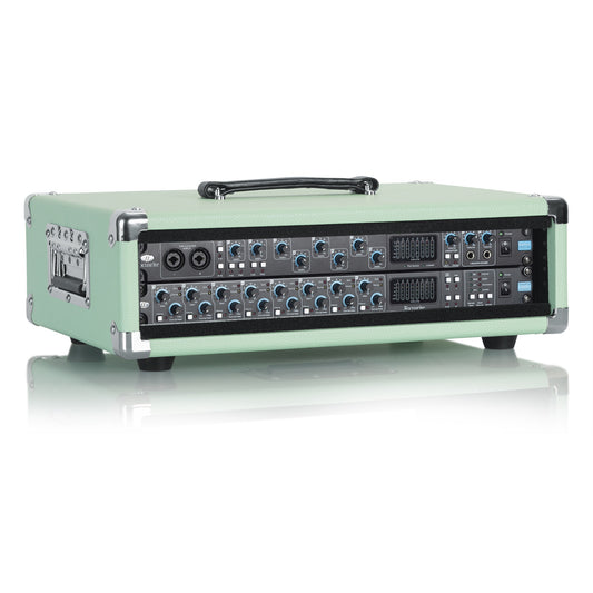 Gator GR-RETRORACK-2SG Vintage Amp Vibe Rack Case 2U | Seafoam Green