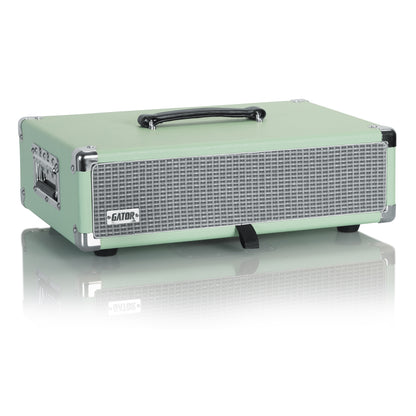 Gator GR-RETRORACK-2SG Vintage Amp Vibe Rack Case 2U | Seafoam Green