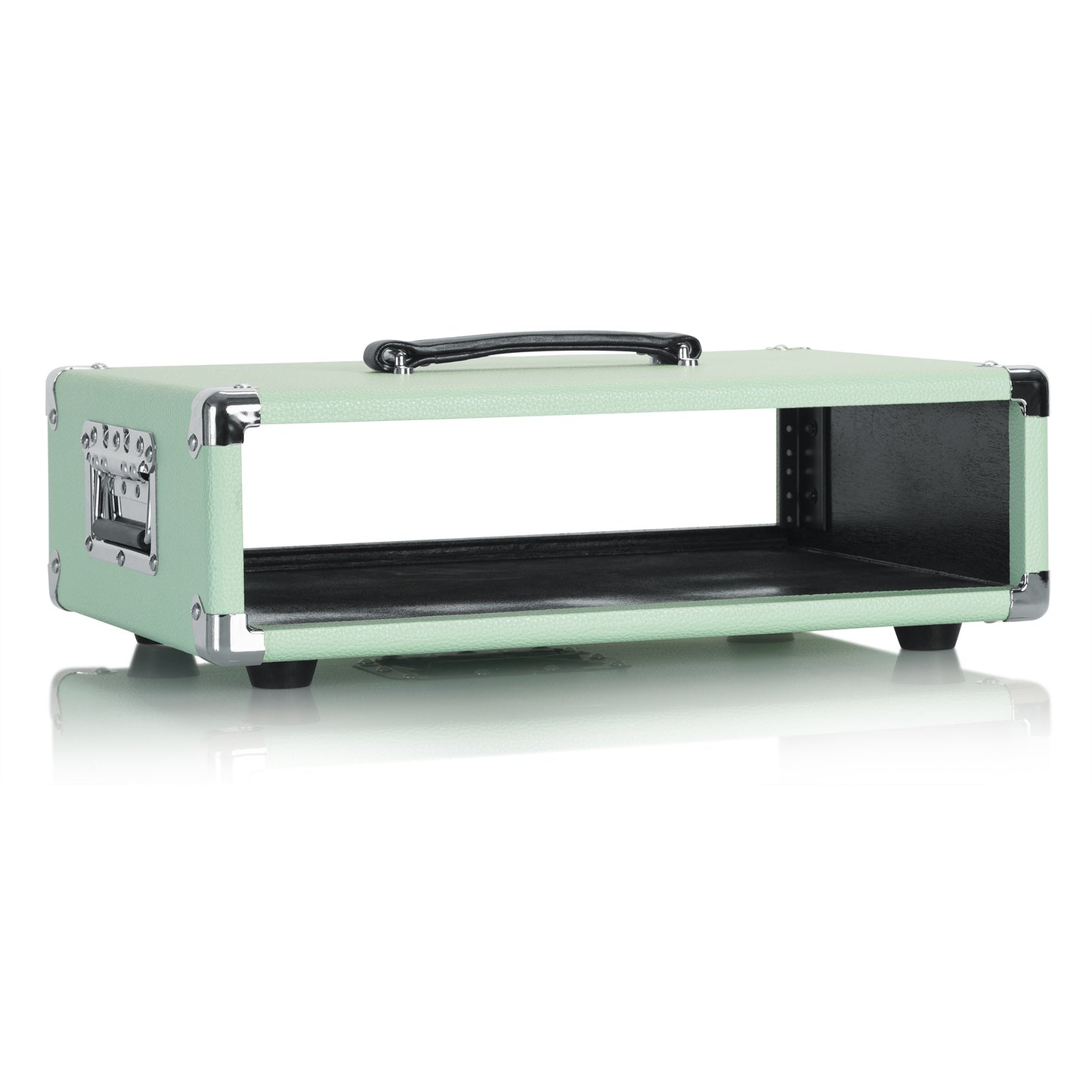 Gator GR-RETRORACK-2SG Vintage Amp Vibe Rack Case 2U | Seafoam Green