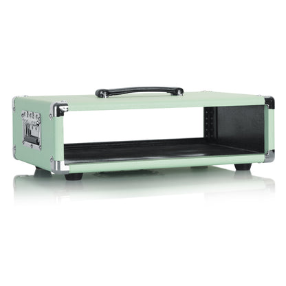 Gator GR-RETRORACK-2SG Vintage Amp Vibe Rack Case 2U | Seafoam Green