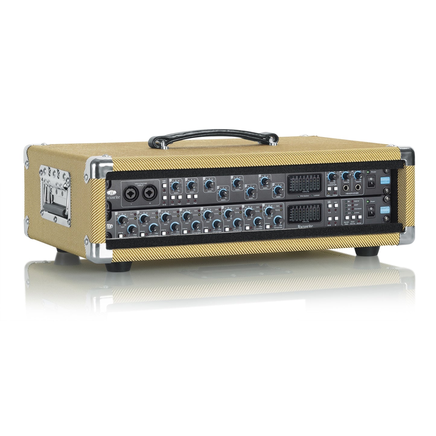 Gator GR-RETRORACK-2TW Vintage Amp Vibe Rack Case 2U | Tweed