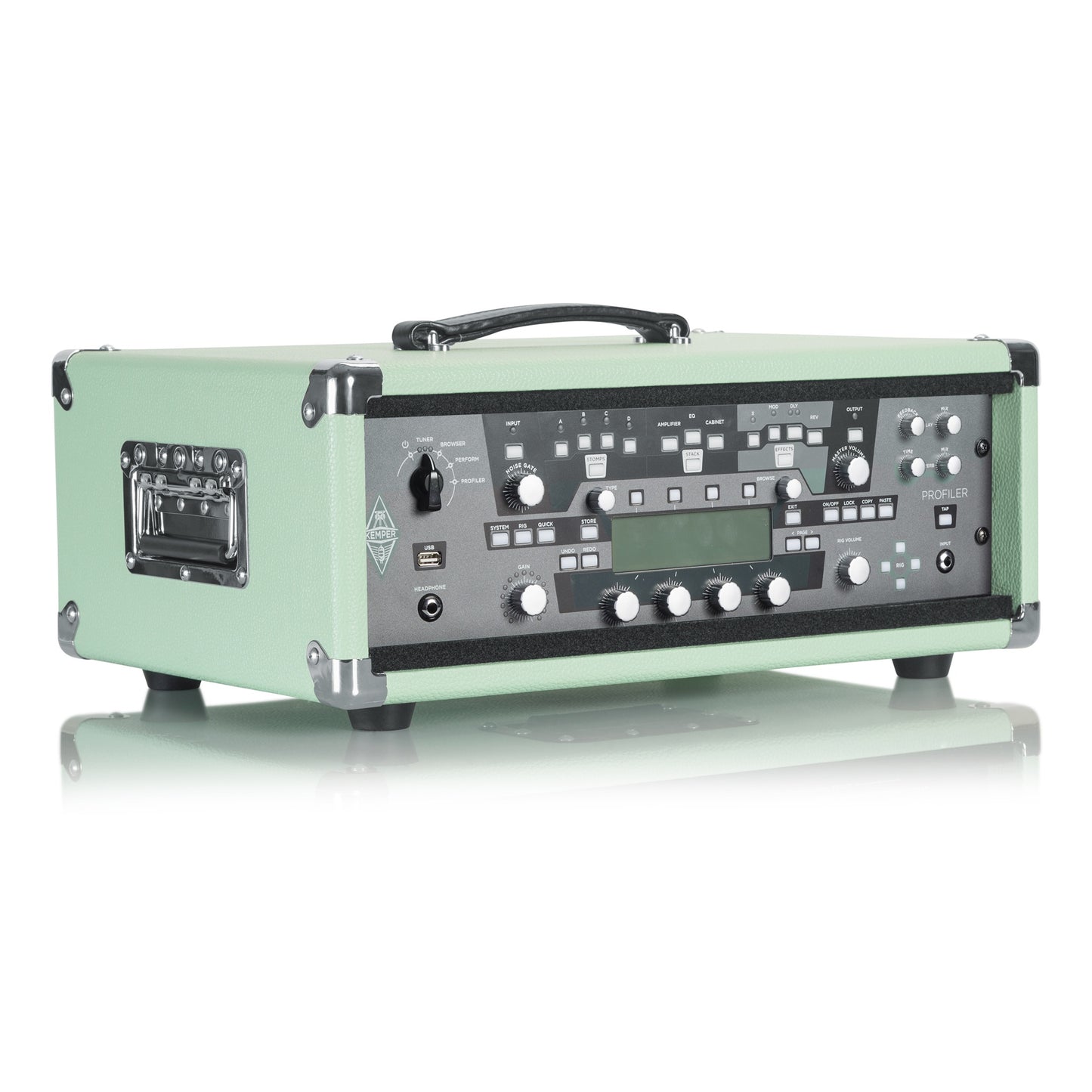 Gator GR-RETRORACK-3SG Vintage Amp Vibe Rack Case 3U | Seafoam Green