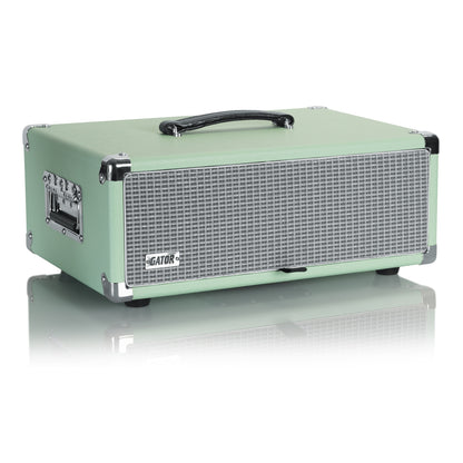 Gator GR-RETRORACK-3SG Vintage Amp Vibe Rack Case 3U | Seafoam Green