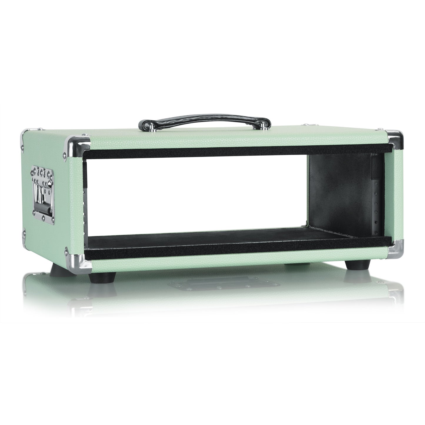 Gator GR-RETRORACK-3SG Vintage Amp Vibe Rack Case 3U | Seafoam Green