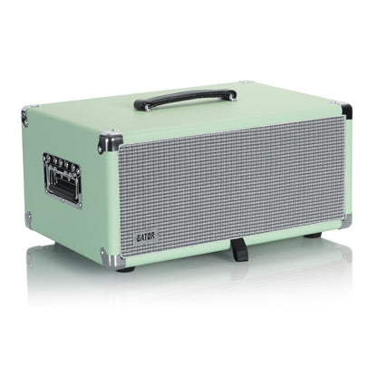 Gator GR-RETRORACK-4SG Vintage Amp Vibe Rack Case 4U | Seafoam Green