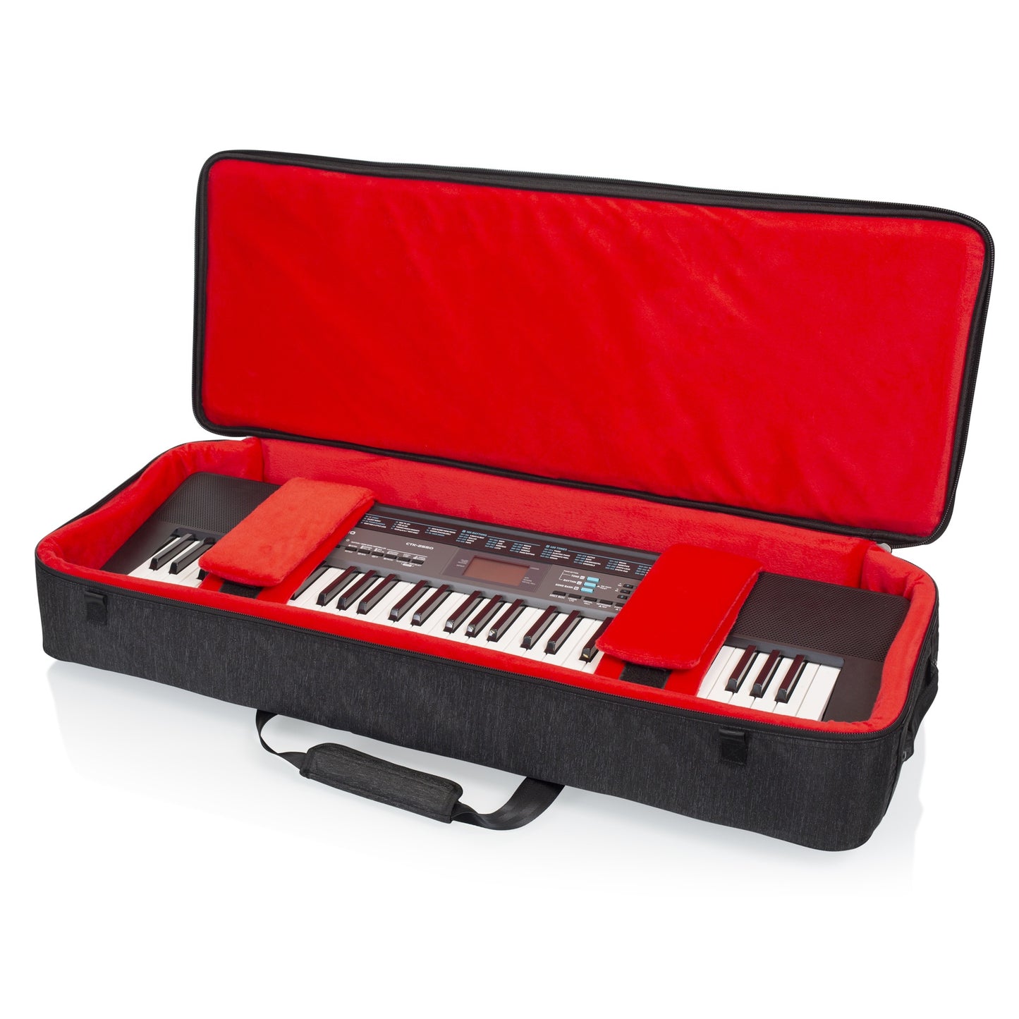 Gator GTK61SL-BLK Transit 61-Note Slim Keyboard Gig Bag | Black