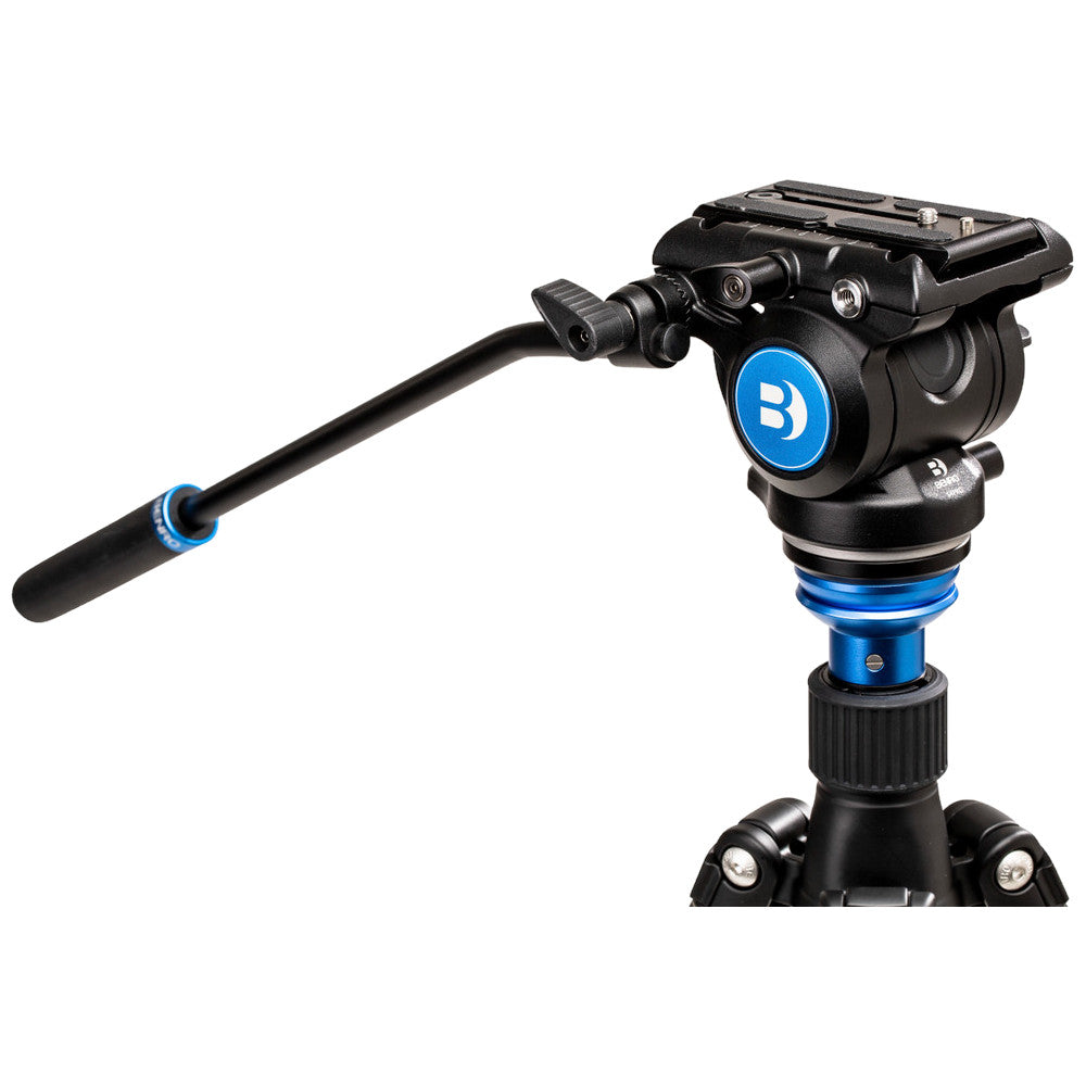 Benro S4 PRO Flat Base Fluid Video Head, 8.8 lb Max