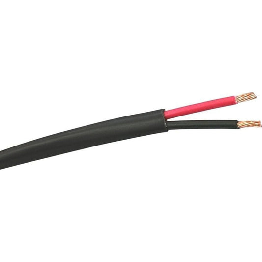 West Penn 224BK1000 18/2 Speaker Cable, CMR, 1000' | Black