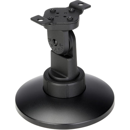 Bose CMB S2 ceiling mount bracket in black showing round base, pivot arm with angle scale, and speaker plate