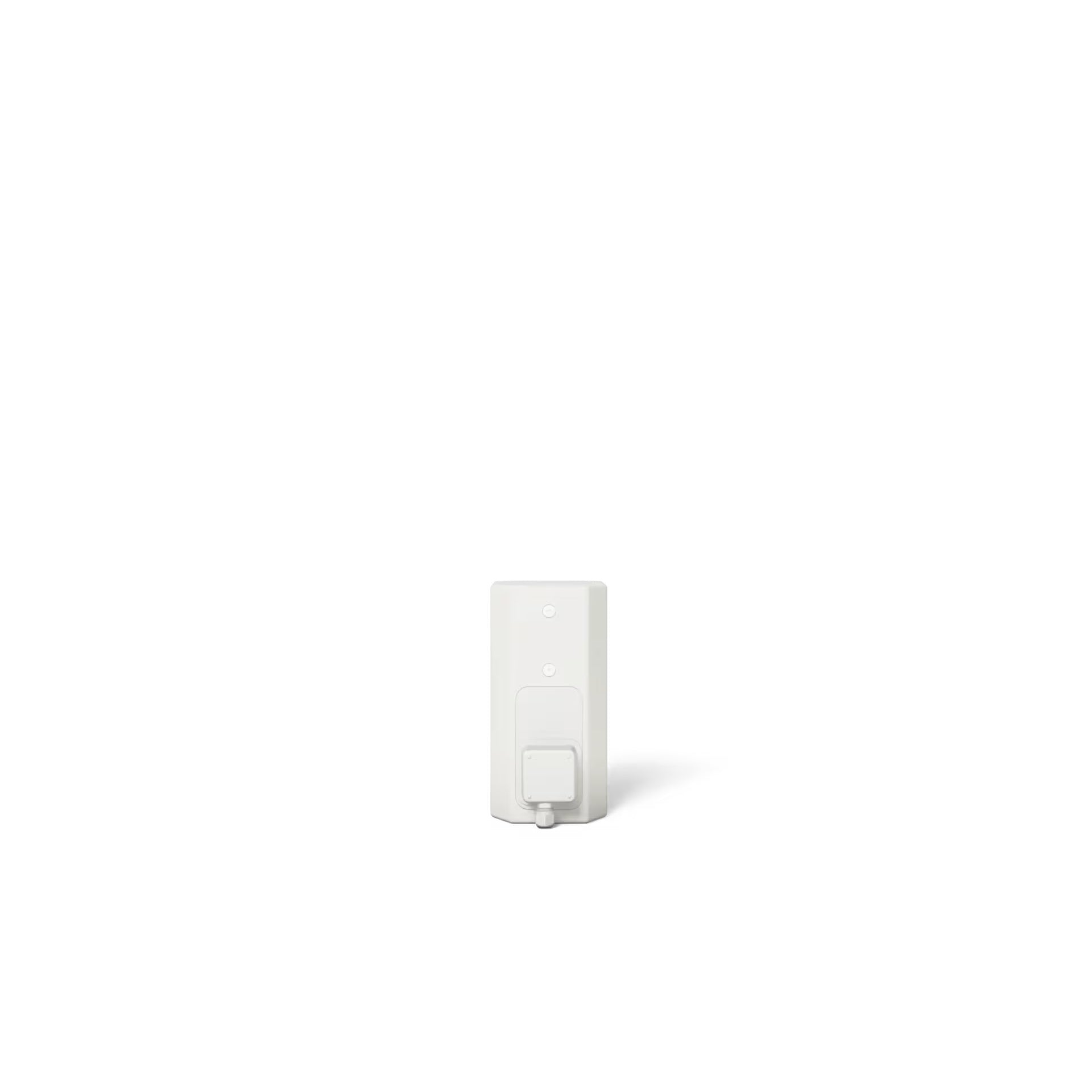 Bose AMU105 back of enclosure shown vertically with sealed connection cover and cable gland