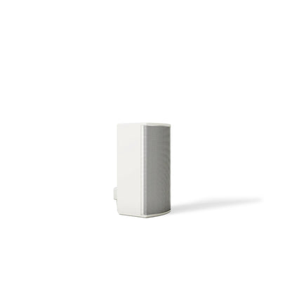 Bose ArenaMatch Utility AMU108 shown vertically on wall bracket, white enclosure side profile