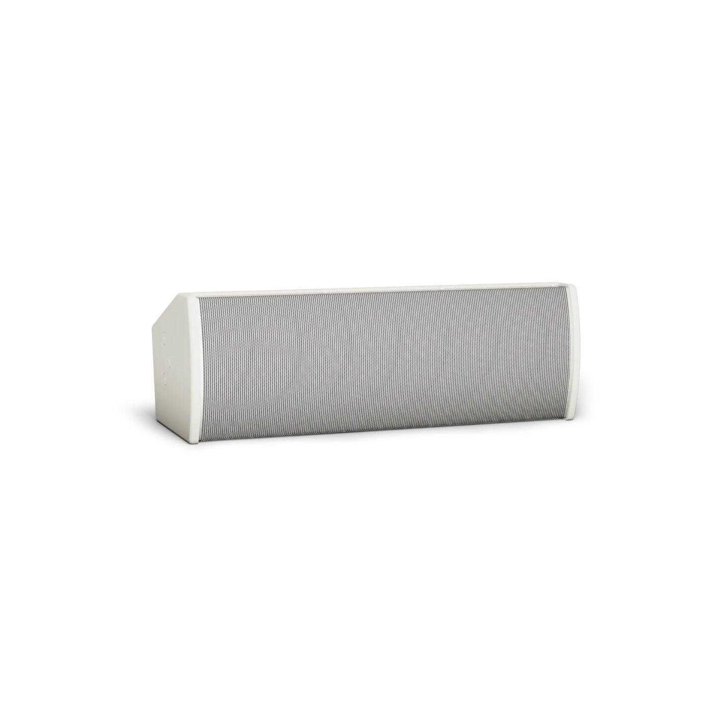 Bose ArenaMatch Utility AMU206 outdoor speaker in white, horizontal front view with perforated grille