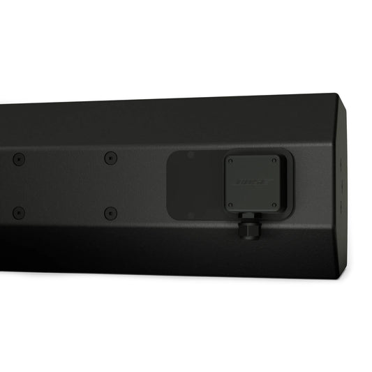 Bose ArenaMatch Utility AMU206 rear detail with weatherproof Bose connector cover and cable gland