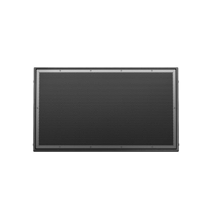 Bose ArenaMatch AM40 outdoor speaker front view with perforated metal grille on black enclosure