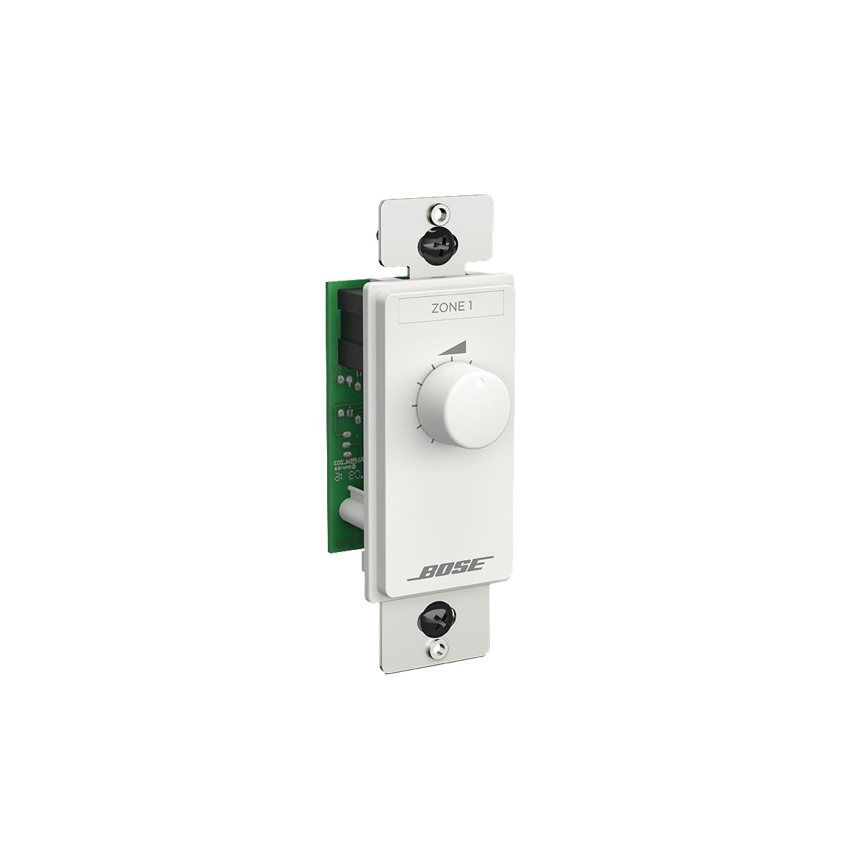 Bose ControlCenter CC-1 ZONE 1 volume control angled to show green circuit board behind the mounting yoke