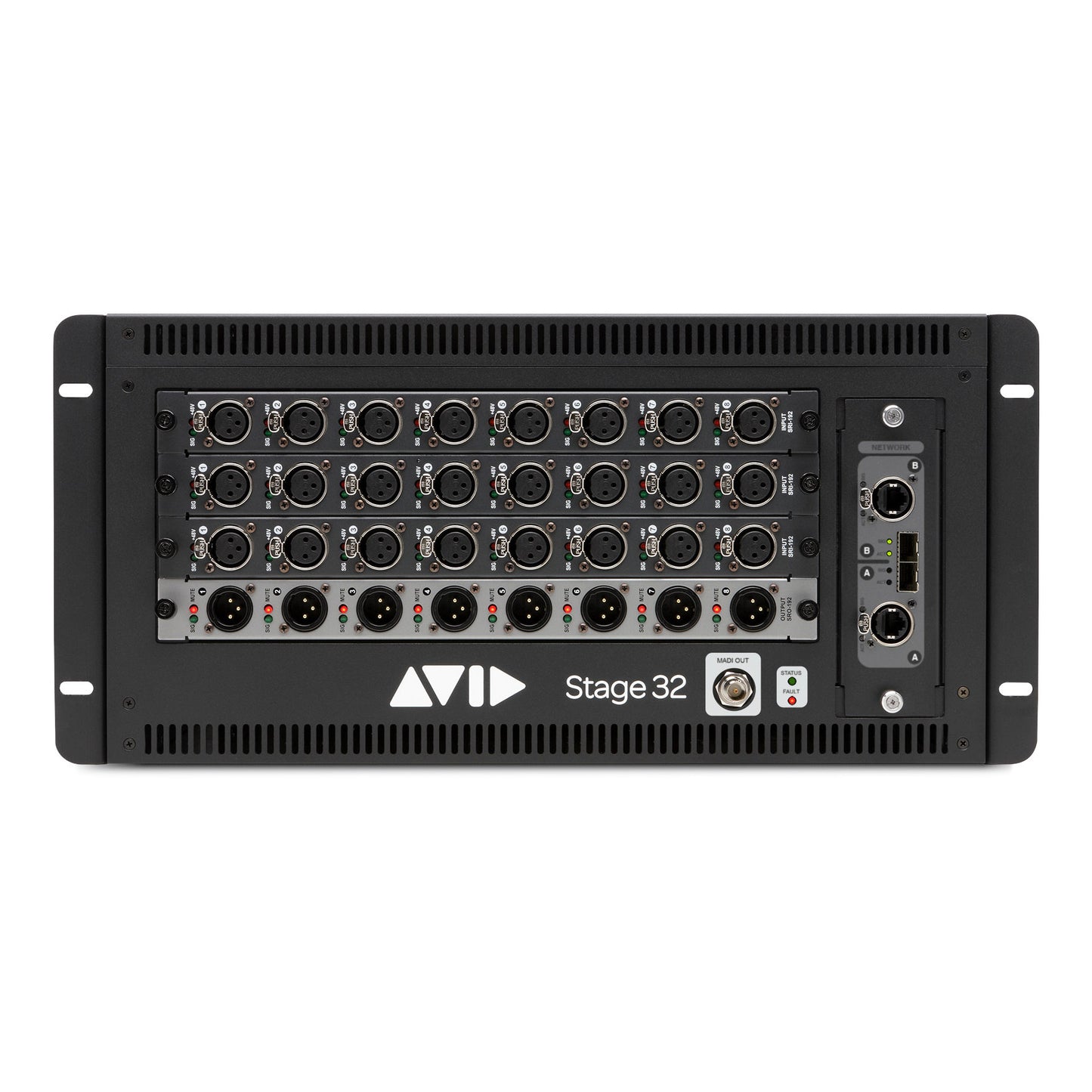 Avid VENUE | Stage 32 I/O Stage Rack Front View
