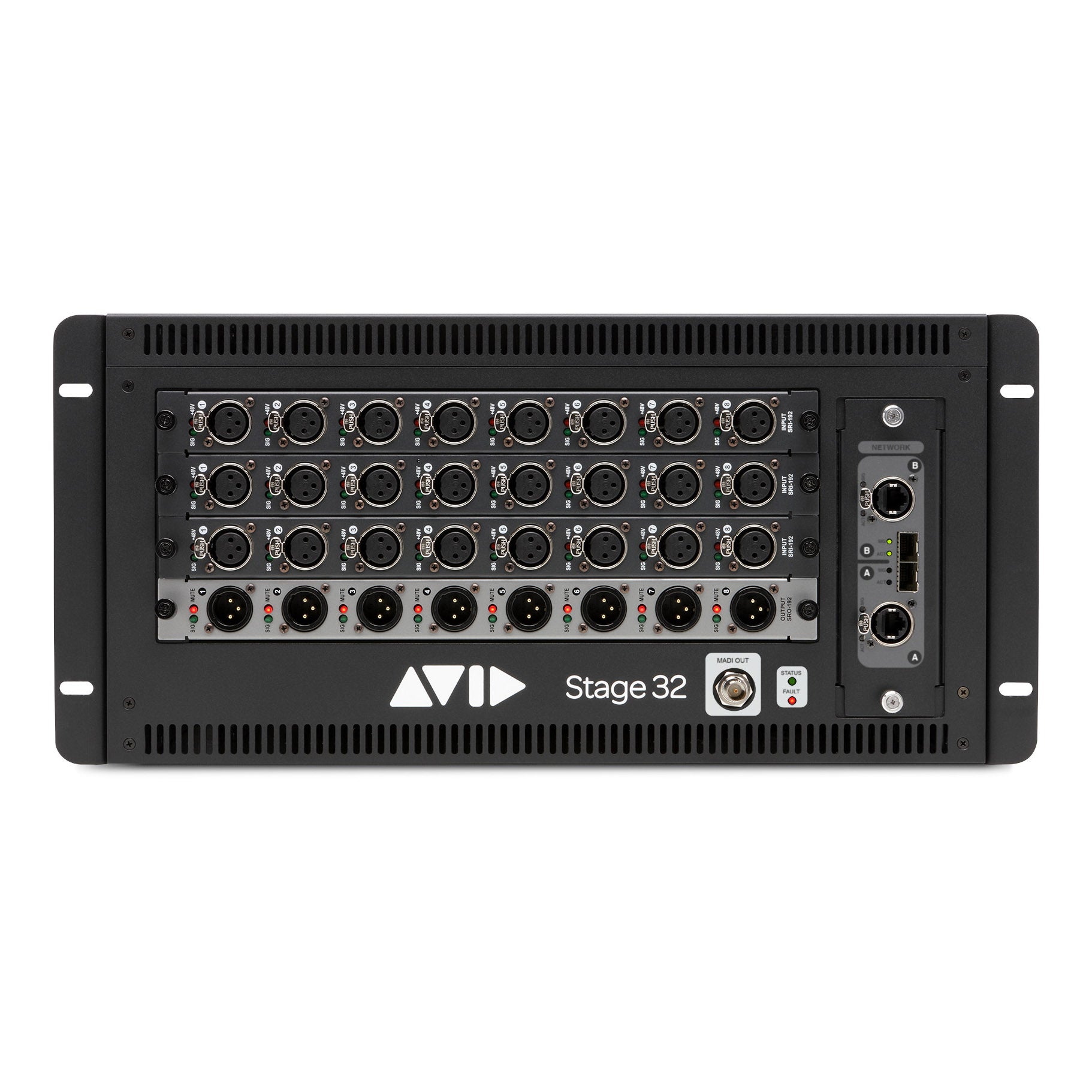 Avid VENUE | Stage 32 I/O Stage Rack Front View