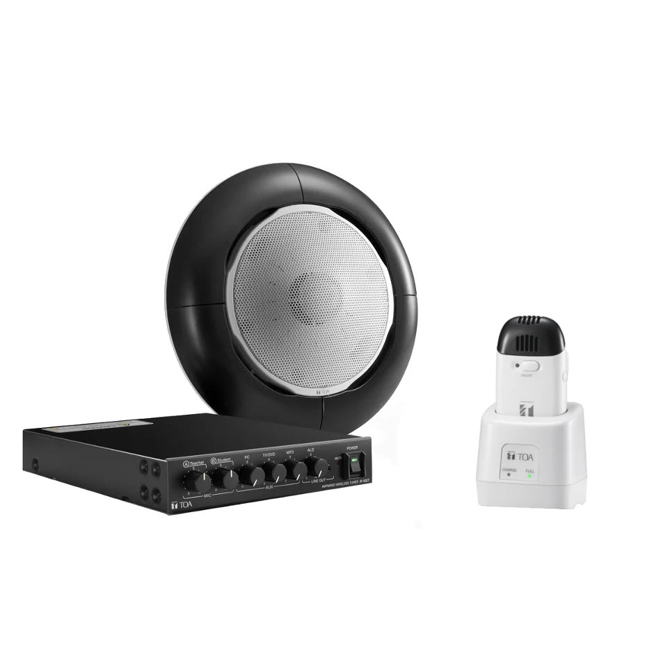 TOA IR-802PA Infrared Wireless Classroom Audio System Kit