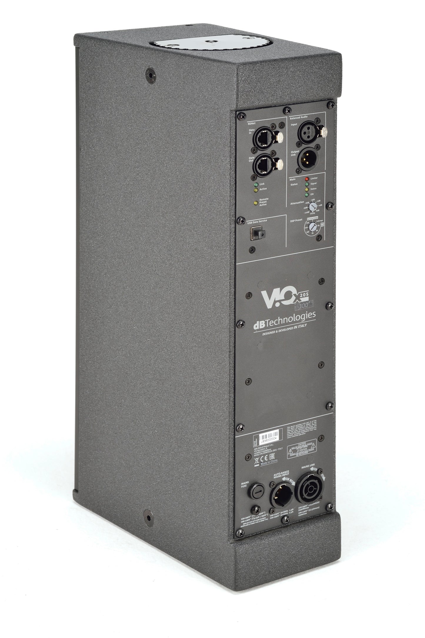 dbTechnologies VIO X205-100 Directivity: 100° x 100° Loudspeaker