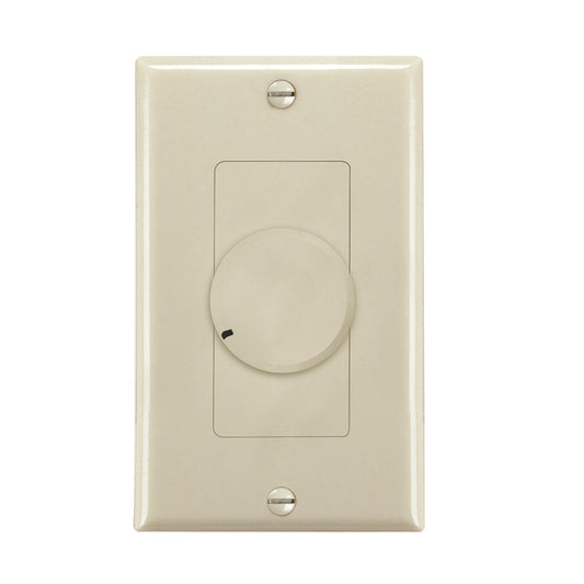AtlasIED MUSICAVC-100Z volume control shown in light almond finish with slotted mounting screws