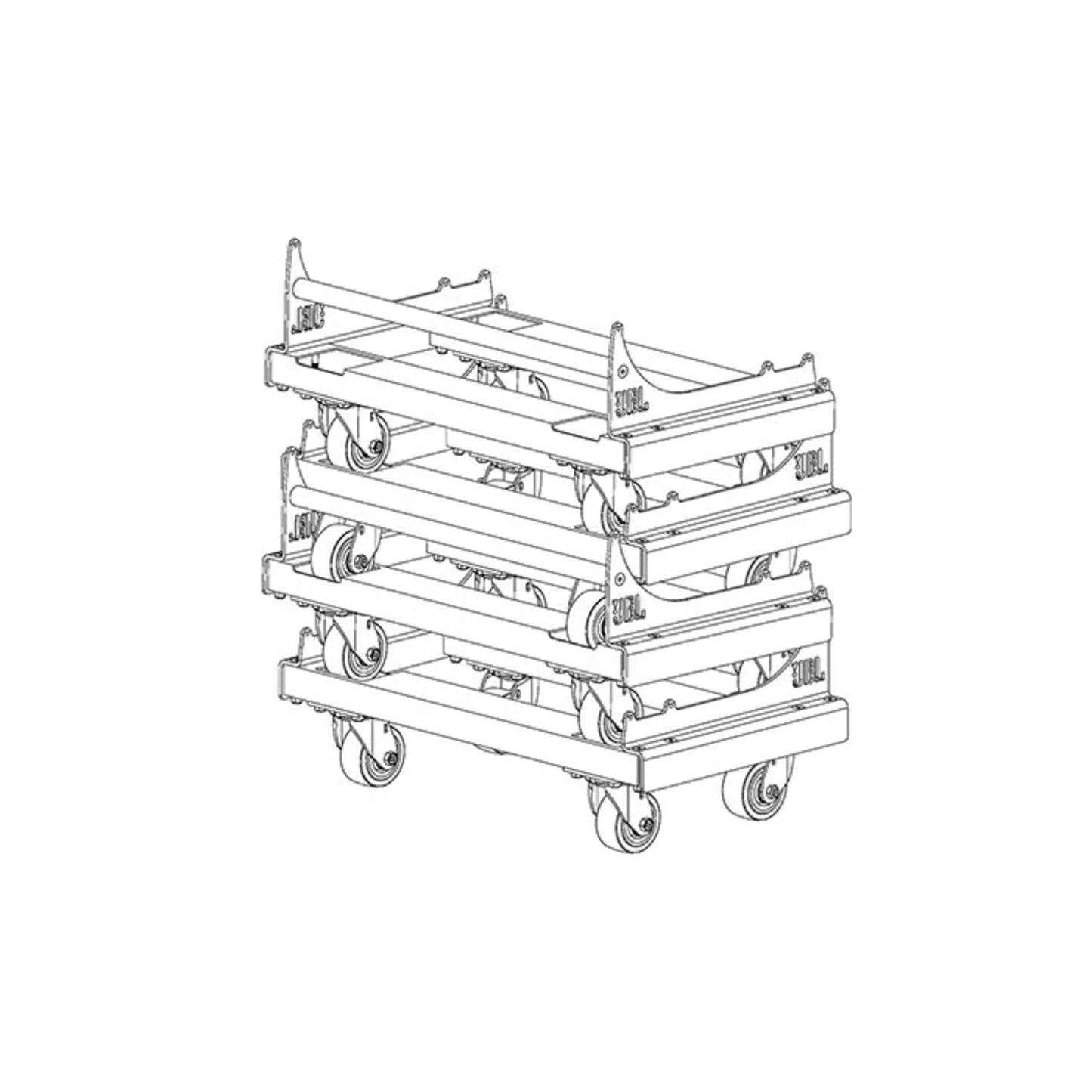 JBL VTX A8 VT Vertical Transport Cart For 4 Enclosures