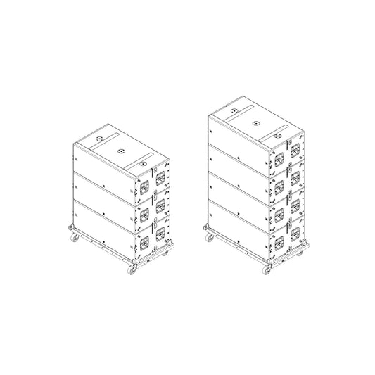 JBL VTX B28 VT Vertical Transport Cart For Four Enclosures