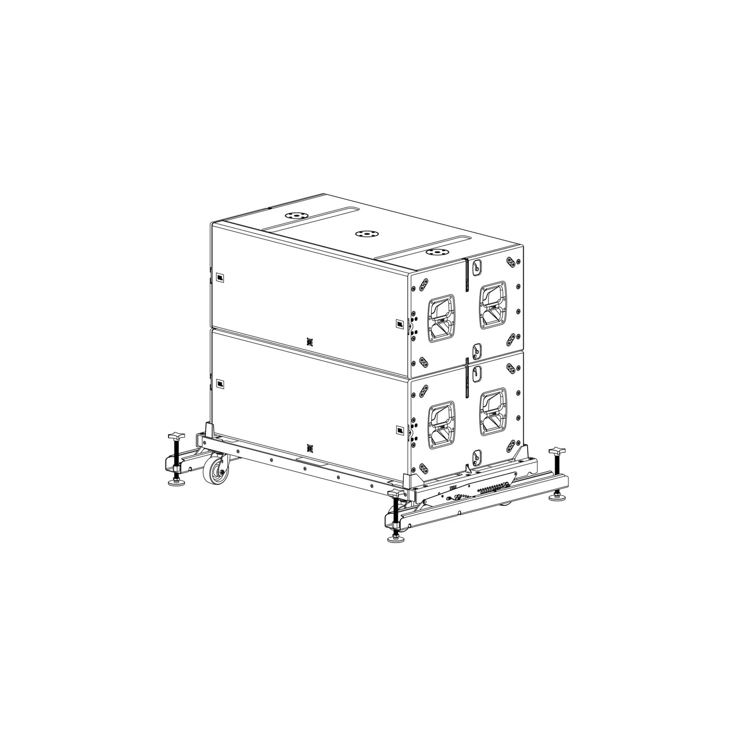 JBL VTX B28 VT Vertical Transport Cart For Four Enclosures
