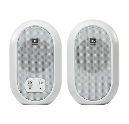 JBL 104-BT Compact Desktop Reference Monitors (Pair) | Color: White
