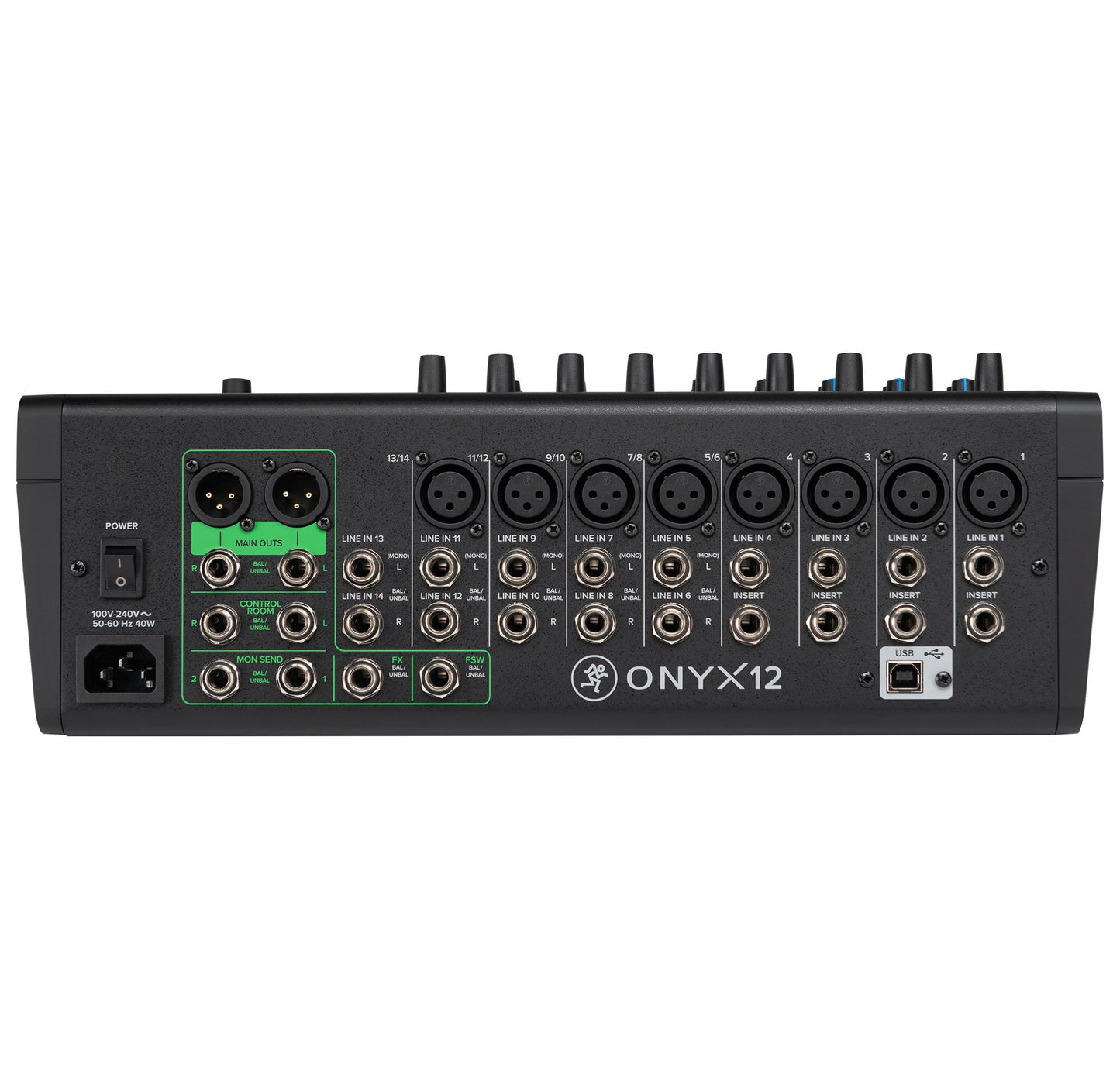 Mackie ONYX12 12-Channel Analog Mixer with Multitrack USB back