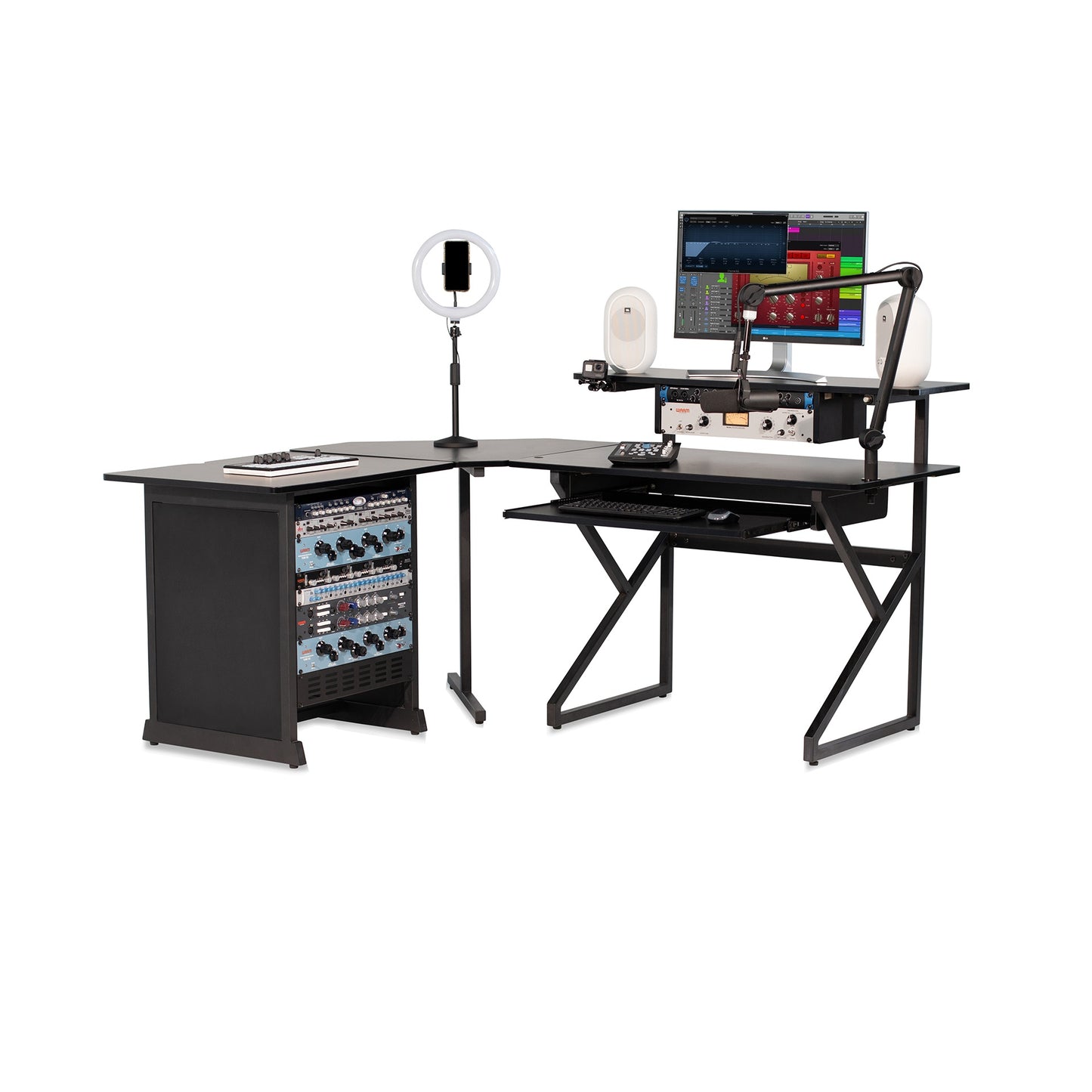 Gator GFW-DESK-SET Content Creator Workstation With Rack Table