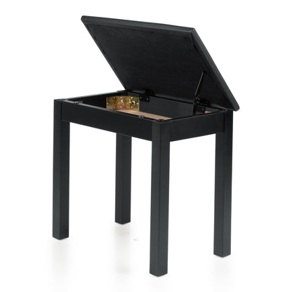 Gator GFW-KEYBENCH-WDBKS Deluxe Wooden Piano Bench | Black