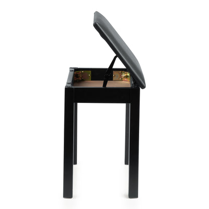 Gator GFW-KEYBENCH-WDBKS Deluxe Wooden Piano Bench | Black