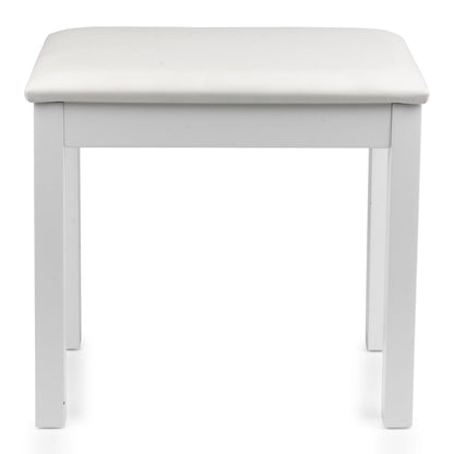 Gator GFW-KEYBENCH-WDWH Traditional Wooden Piano Bench | White