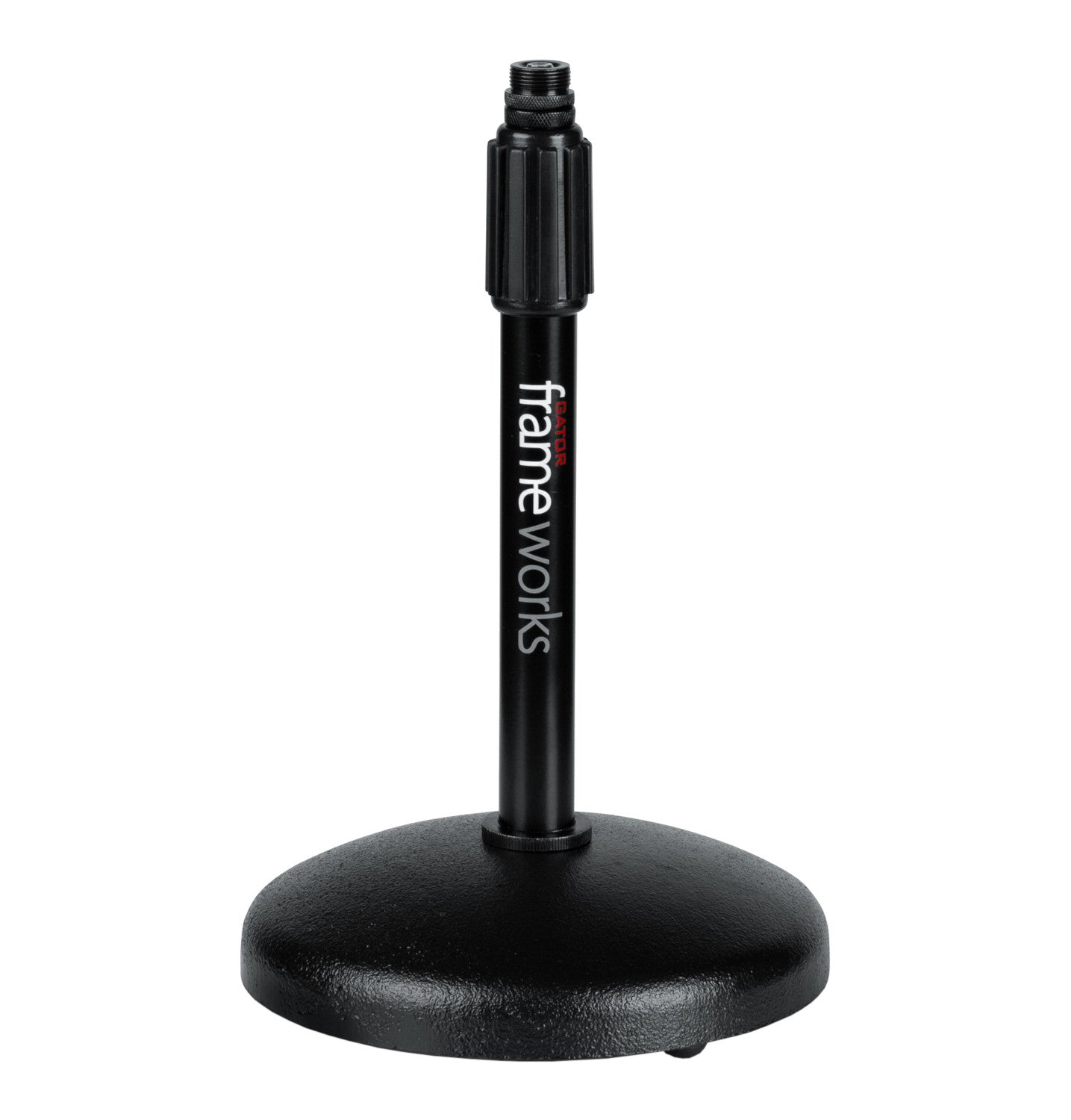 Gator Frameworks GFW-MIC-0501 Round Base Desktop Microphone Stand, shortened